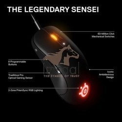 SteelSeries SENSEI TEN Wired Ambidextrous Gaming Mouse 62527 Black 1 imsaal.pk
