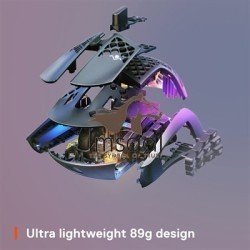 SteelSeries Aerox 9 Wireless Ultra-Lightweight MMO / MOBA Gaming Mouse - 62618 1 imsaal.pk