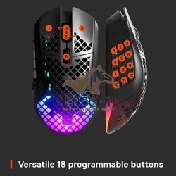 SteelSeries Aerox 9 Wireless Ultra-Lightweight MMO / MOBA Gaming Mouse - 62618 2 imsaal.pk