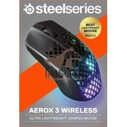 SteelSeries Aerox 3 Wireless Super Light Gaming Mouse - 2022 Edition - Onyx | 62612 1 imsaal.pk