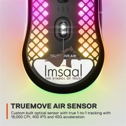 SteelSeries Aerox 3 Wireless Super Light Gaming Mouse - 2022 Edition - Onyx | 62612 2 imsaal.pk