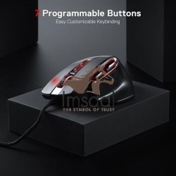 Redragon BULLSEYE M806 RGB Gaming Mouse, Black, 7 Programmable Buttons 2 imsaal.pk