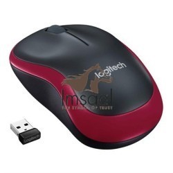 Logitech Wireless Mouse M185 - Red | Black - 910-002503 1 imsaal.pk