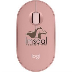 Logitech PEBBLE MOUSE 2 M350S Slim Compact Bluetooth Mouse | Tonal Rose 4 imsaal.pk