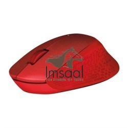 Logitech M331 Silent Plus Wireless Mouse - Red 4 imsaal.pk