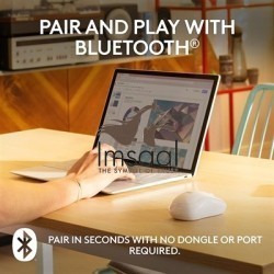 Logitech M240 Silent Bluetooth Wireless Mouse - Silent Touch, Off White 3 imsaal.pk