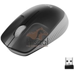 Logitech M190 Full-Size Wireless Mouse - Red / Grey 2 imsaal.pk