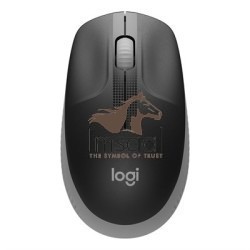 Logitech M190 Full-Size Wireless Mouse - Red / Grey 3 imsaal.pk