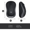 Logitech M185 Wireless Mouse, Compact Design, Grey 1 imsaal.pk