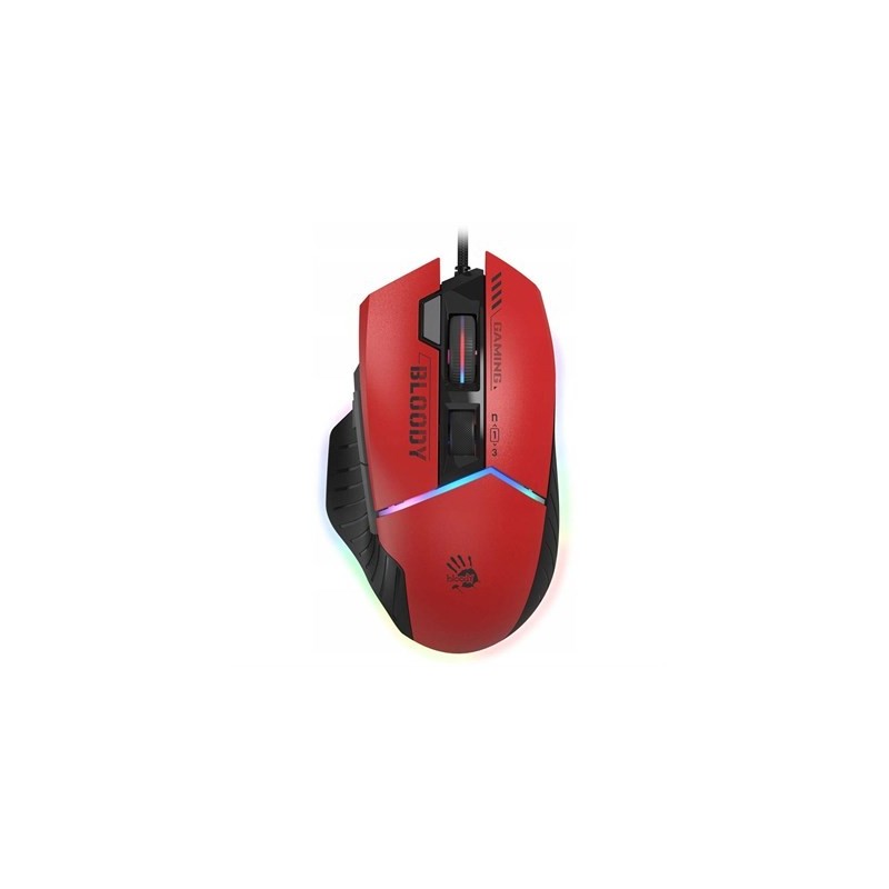 Bloody W95 Max RGB Extra Fire Gaming Mouse - Ultra Core 3, 4 Activated - Sportes Red 1 imsaal.pk