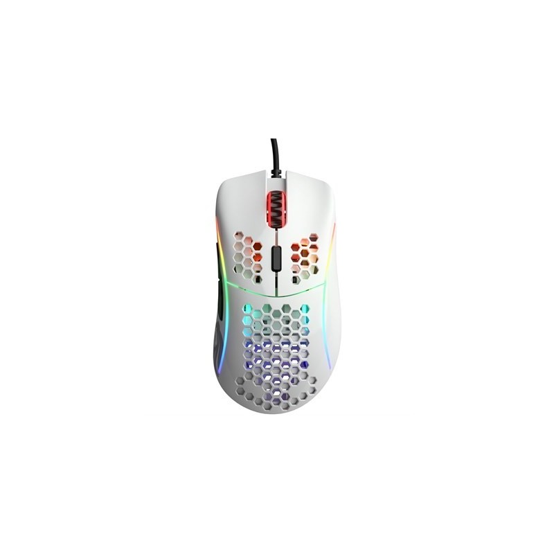 Glorious Model D (Glossy White) Extreme Lightweight Ergonomic Gaming Mouse 69G - GD-GWHITE 2 imsaal.pk