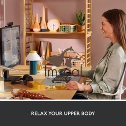 Logitech Lift Vertical Ergonomic Mouse - Ergo Series, Wireless, Bluetooth or Logi Bolt USB - Graphite - 910-006479 3 imsaal.pk