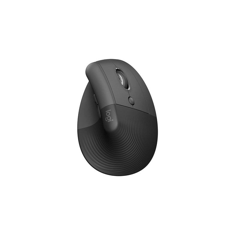 Logitech Lift Vertical Ergonomic Mouse - Ergo Series, Wireless, Bluetooth or Logi Bolt USB - Graphite - 910-006479 4 imsaal.pk