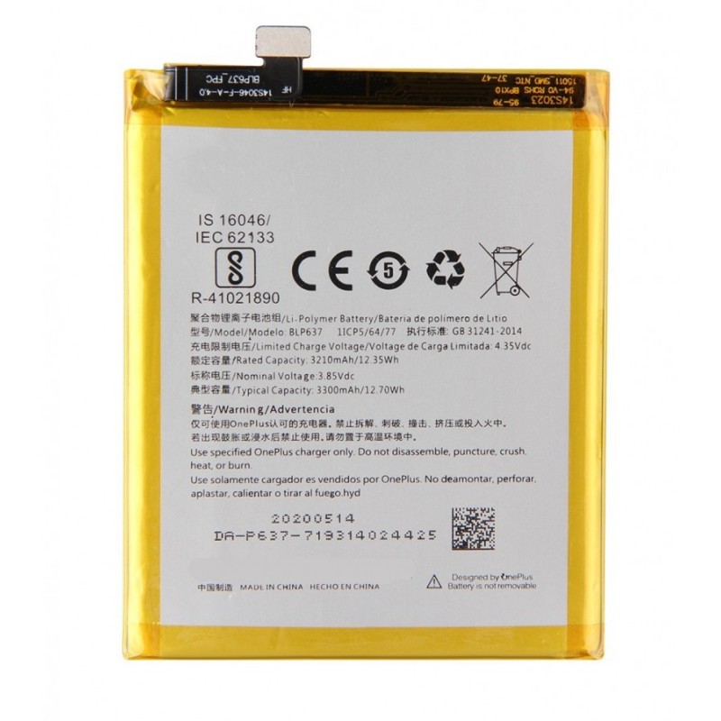 OnePlus 5 Original Battery Price in Pakistan, Karachi, Lahore, Islamabad