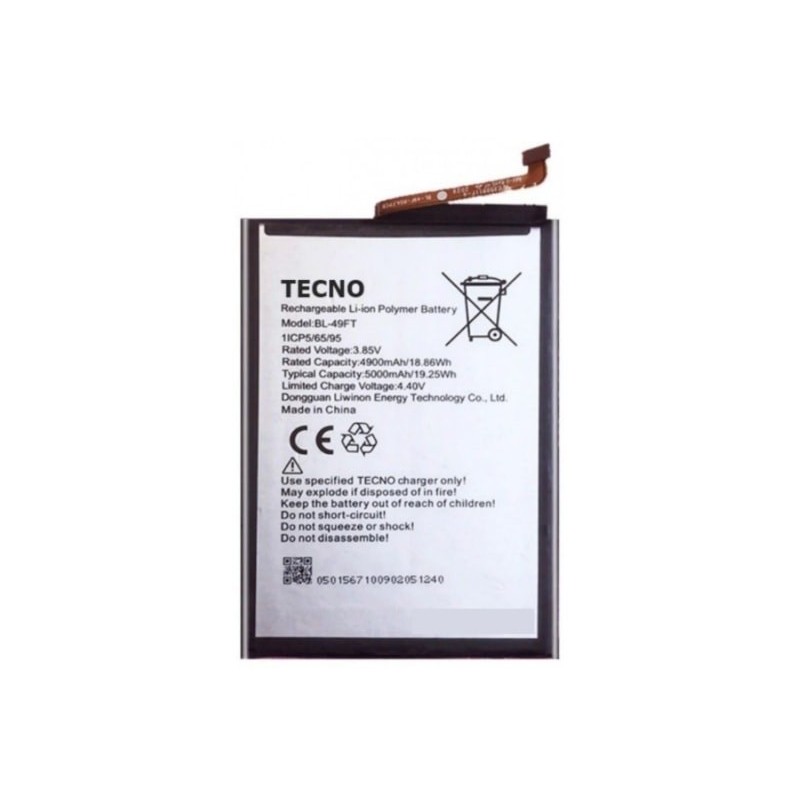 Tecno Spark 5 Original Battery Price in Pakistan, Karachi, Lahore, Islamabad