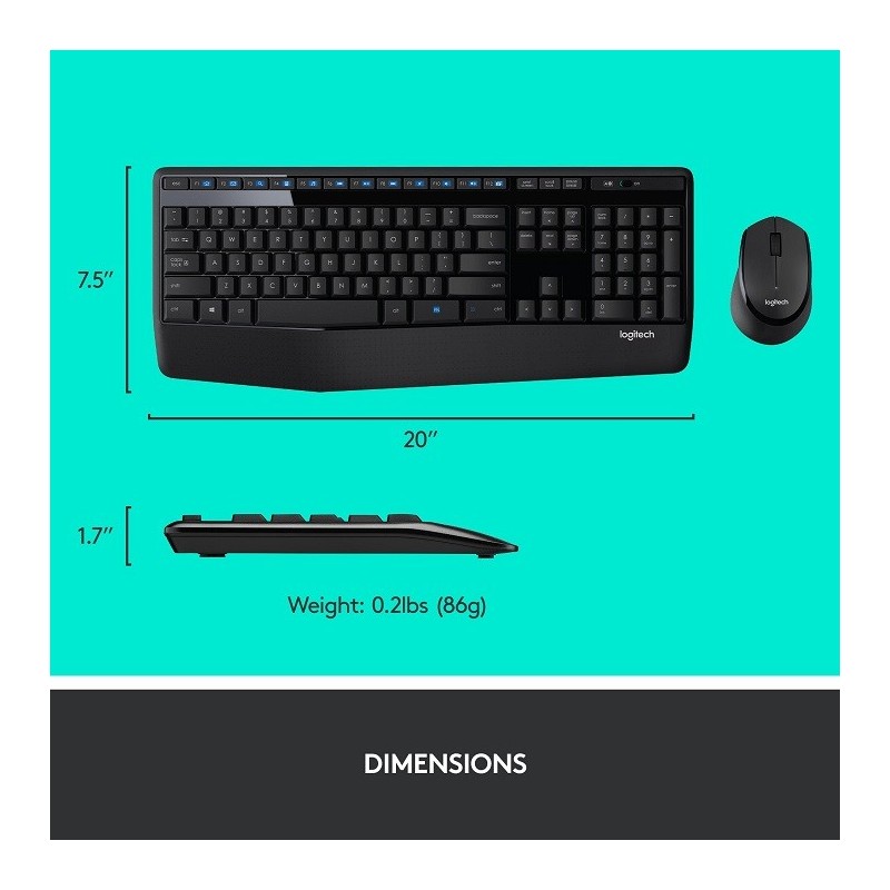 Logitech MK345 Comfort Wireless Price in Pakistan, Karachi, Lahore, Islamabad