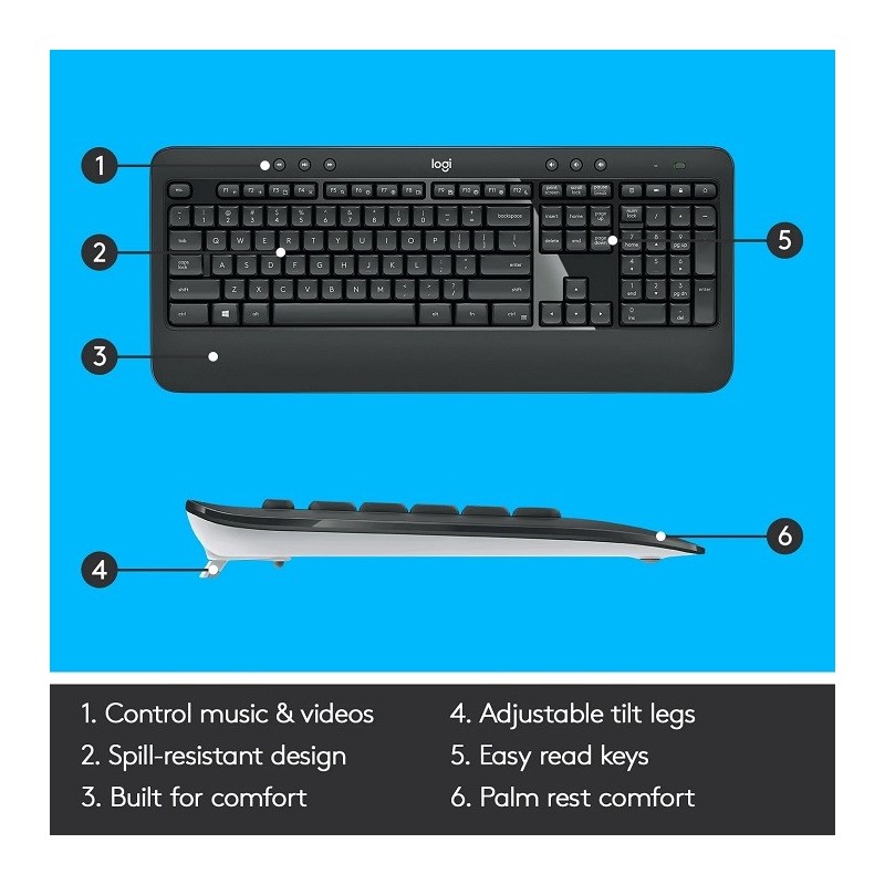 Logitech MK540 ADVANCED Wireless Price in Pakistan, Karachi, Lahore, Islamabad