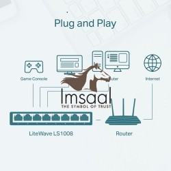 TP-Link LS1008 8-Port Fast Ethernet Desktop Switch (Ver 1.0) Price in Pakistan, Karachi, Lahore, Islamabad