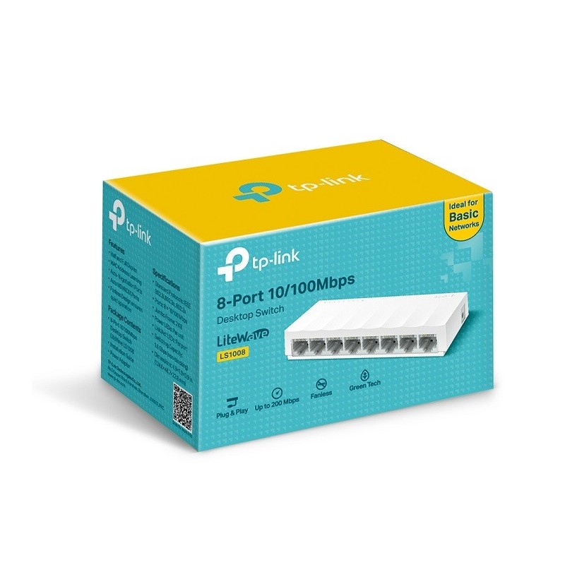 TP-Link LS1008 8-Port Fast Ethernet Desktop Switch (Ver 1.0) Price in Pakistan, Karachi, Lahore, Islamabad