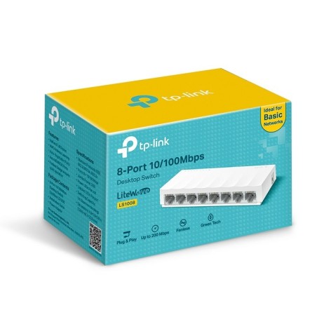 TP-Link LS1008 8-Port Fast Ethernet Desktop Switch (Ver 1.0) Price in Pakistan, Karachi, Lahore, Islamabad