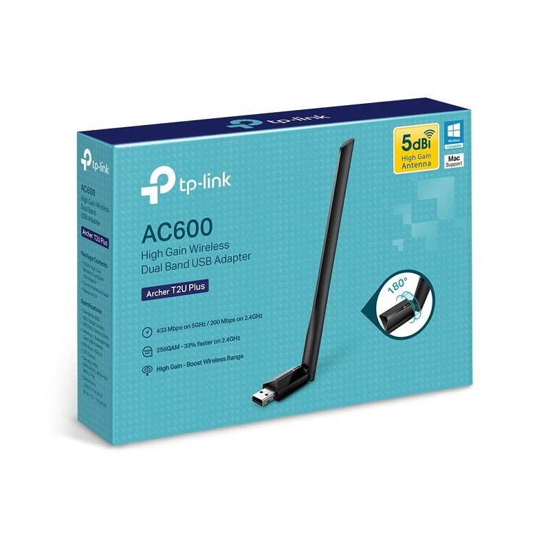 TP-Link Archer T2U Plus AC600 High-Gain Wireless Dual-Band USB Adapter (Ver 1.0) Price in Pakistan, Karachi, Lahore, Islamabad