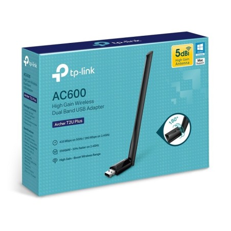 TP-Link Archer T2U Plus AC600 High-Gain Wireless Dual-Band USB Adapter (Ver 1.0) Price in Pakistan, Karachi, Lahore, Islamabad