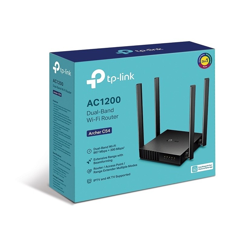 TP-Link Archer C54 AC1200 Dual-Band Wi-Fi Router (Ver 1.0) Price in Pakistan, Karachi, Lahore, Islamabad