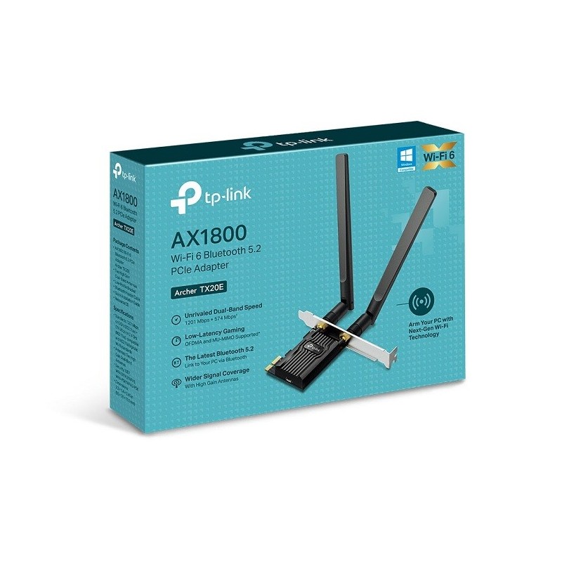 TP-Link Archer TX20E AX1800 Wi-Fi 6 & Bluetooth 5.2 PCIe Adapter Price in Pakistan, Karachi, Lahore, Islamabad
