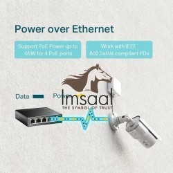 TP-Link TL-SG1005P 5-Port Gigabit Desktop Switch with 4 PoE Ports Price in Pakistan, Karachi, Lahore, Islamabad