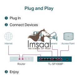 TP-Link TL-SF1008P 8-Port Fast Ethernet Desktop Switch with 4 PoE+ Ports Price in Pakistan, Karachi, Lahore, Islamabad