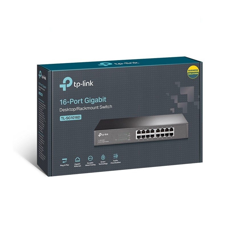 TP-Link TL-SG1016D 16-Port Gigabit Desktop/Rackmount Switch Price in Pakistan, Karachi, Lahore, Islamabad