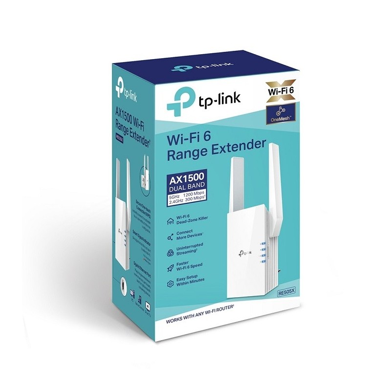 TP-Link RE505X AX1500 Dual-Band Wi-Fi 6 Range Extender (OneMesh Support) Price in Pakistan, Karachi, Lahore, Islamabad