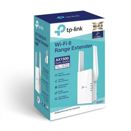 TP-Link RE505X AX1500 Dual-Band Wi-Fi 6 Range Extender (OneMesh Support) Price in Pakistan, Karachi, Lahore, Islamabad