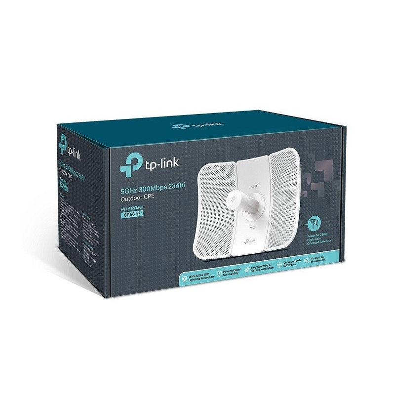 TP-Link CPE610 5GHz 300Mbps Outdoor CPE (23dBi Antenna) Price in Pakistan, Karachi, Lahore, Islamabad