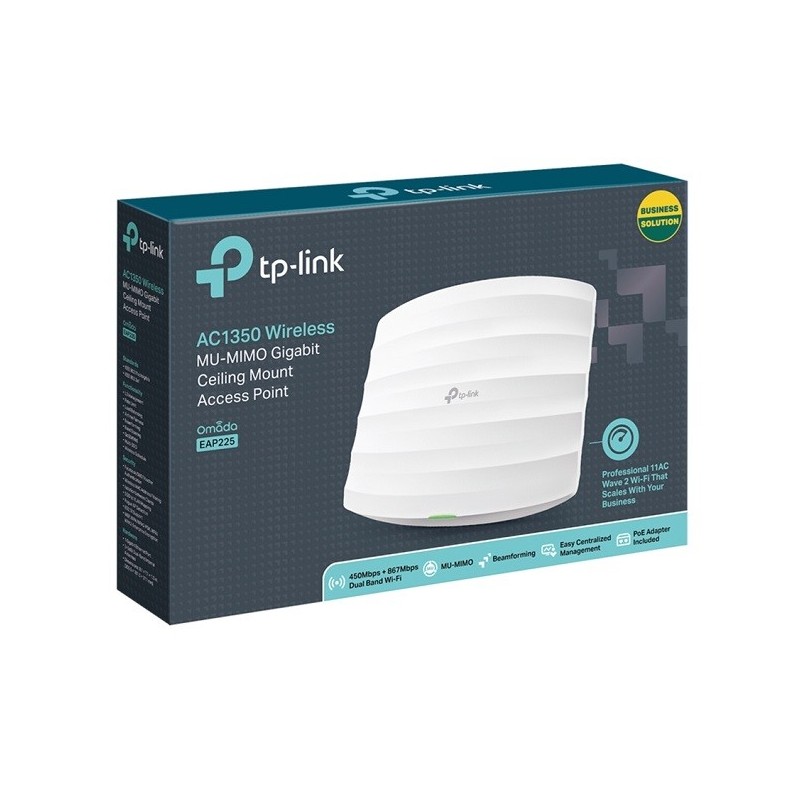 TP-Link EAP225 AC1350 Wireless MU-MIMO Ceiling Mount Access Point Price in Pakistan, Karachi, Lahore, Islamabad