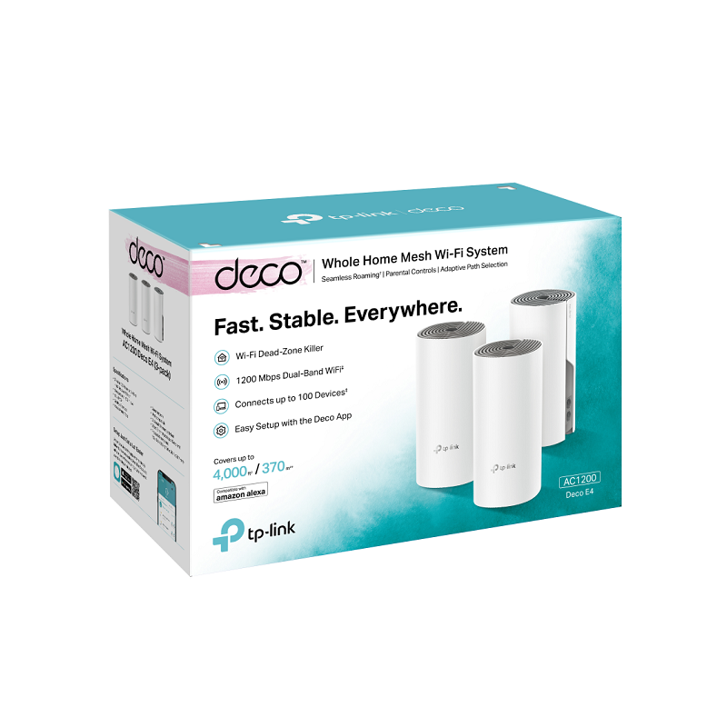 TP-Link Deco E4 AC1200 Mesh Wi-Fi System (3-Pack) Price in Pakistan, Karachi, Lahore, Islamabad