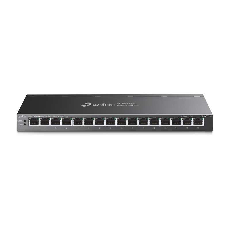 TP-Link TL-SG116P 16-Port Gigabit Desktop Switch with PoE+ Price in Pakistan, Karachi, Lahore, Islamabad