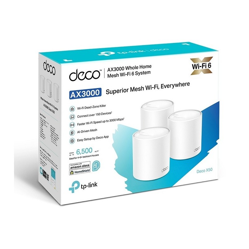 TP-Link Deco X50 AX3000 Whole Home Mesh Wi-Fi 6 System (3-Pack) Price in Pakistan, Karachi, Lahore, Islamabad