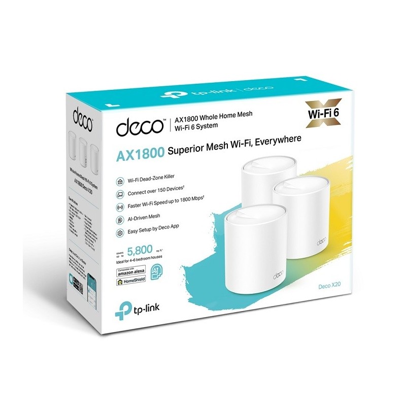 TP-Link Deco X20 AX1800 Whole Home Mesh Wi-Fi 6 System (3-Pack, Ver 3.0) Price in Pakistan, Karachi, Lahore, Islamabad