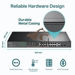TP-Link TL-SG1218MP 18-Port Gigabit Rackmount Switch with 16 PoE+ Ports Price in Pakistan, Karachi, Lahore, Islamabad